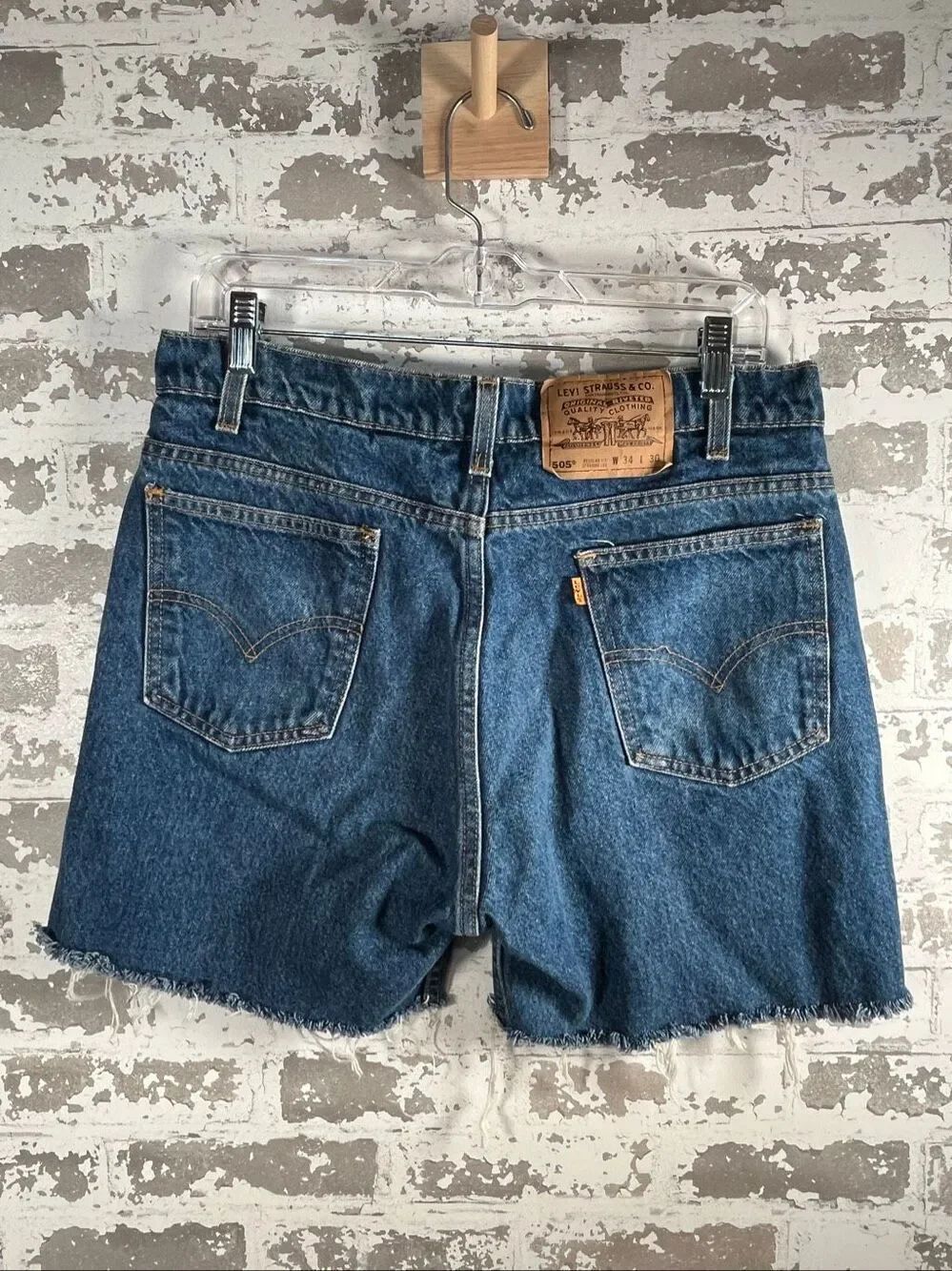 Levi’s | women vintage Orange tag denim cut off shorts